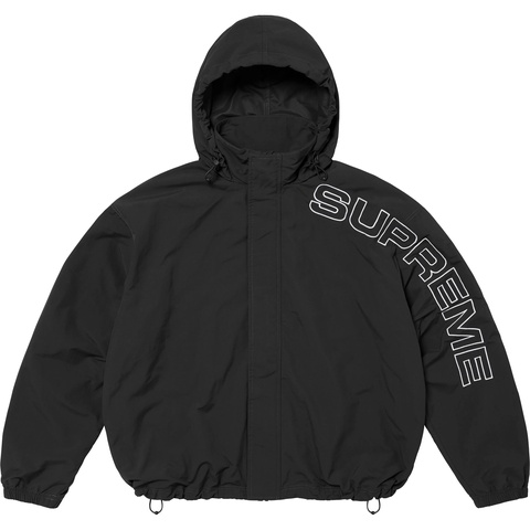 Supreme Spellout Embroidered Track Jacket - Black
