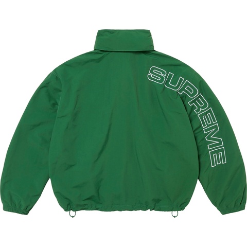 Supreme Spellout Embroidered Track Jacket - Dark Green