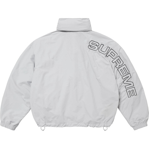 Supreme Spellout Embroidered Track Jacket - Grey