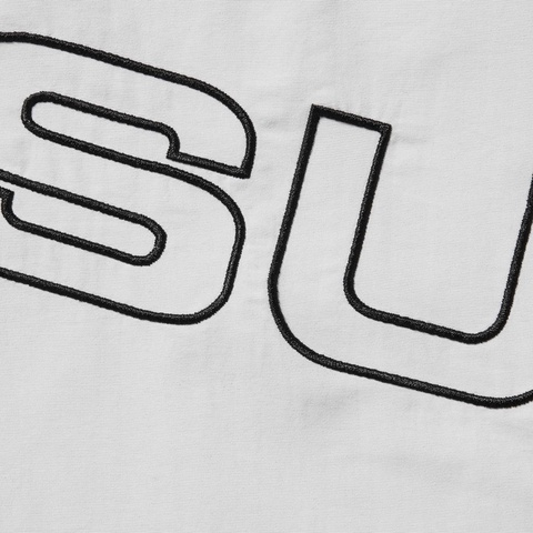 Supreme Spellout Embroidered Track Jacket - Grey