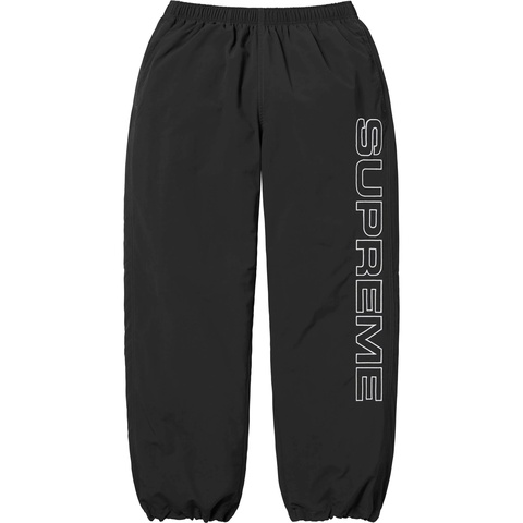 Supreme Spellout Embroidered Track Pant - Black