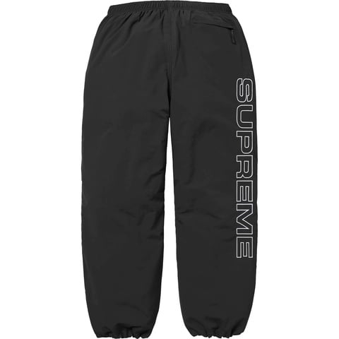 Supreme Spellout Embroidered Track Pant - Black
