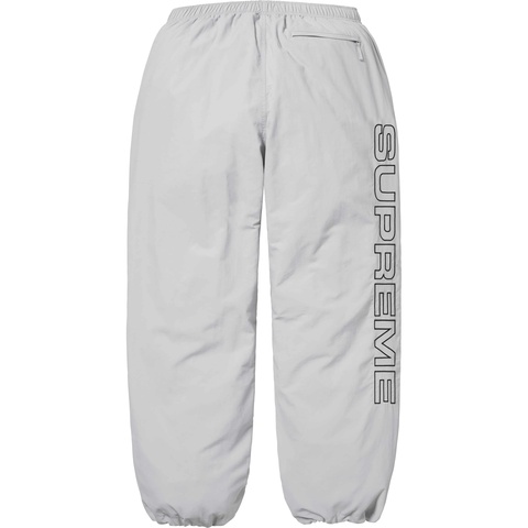 Supreme Spellout Embroidered Track Pant - Grey
