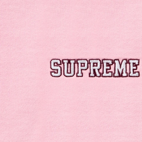 Supreme State Zip Up Hooded Sweatshirt - Pink