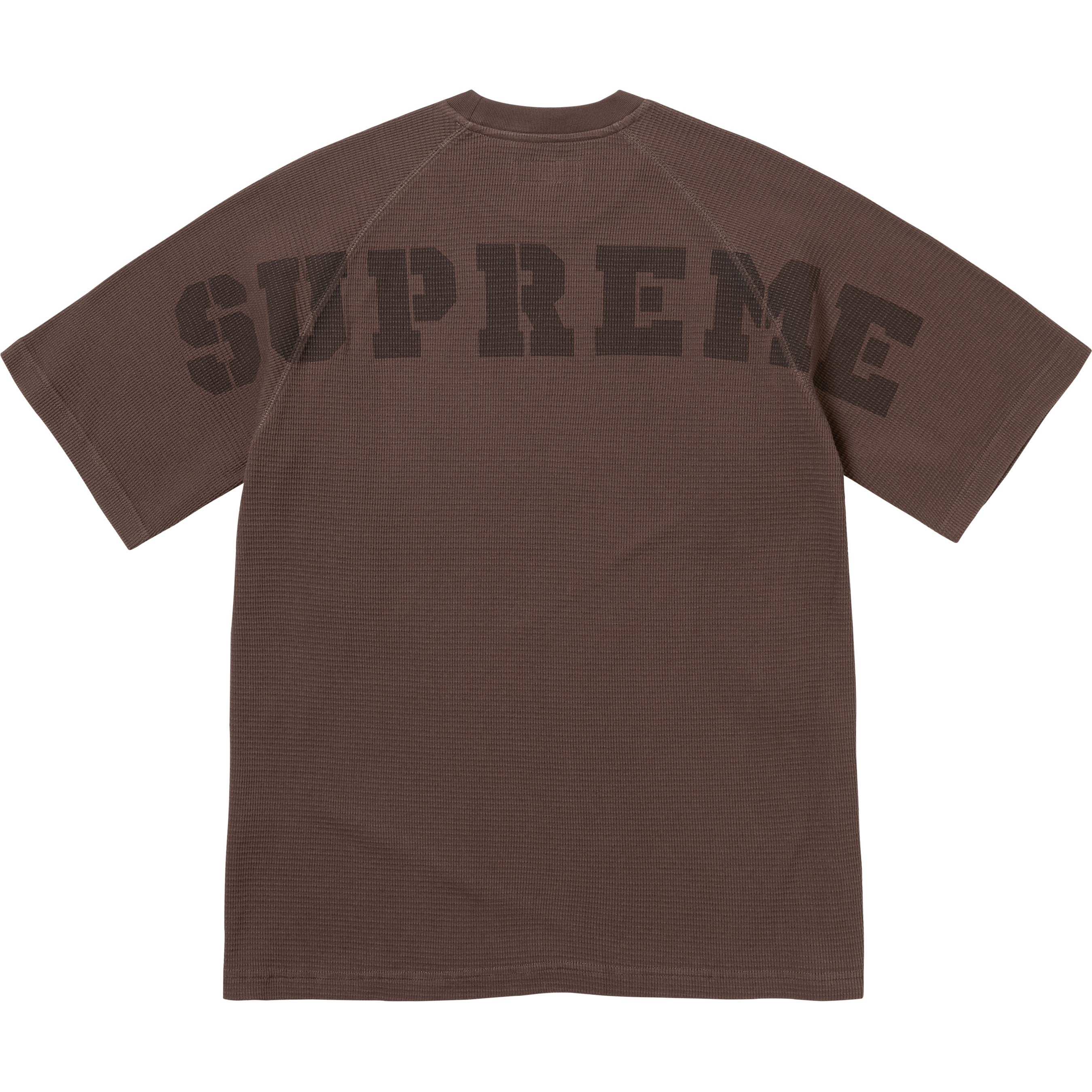 Supreme Stencil Thermal S S Top (FW24) - Brown - $88