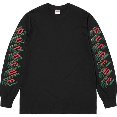 Supreme Strawberries L/S Tee - Black