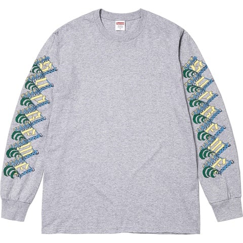 Supreme Strawberries L/S Tee - Heather Grey