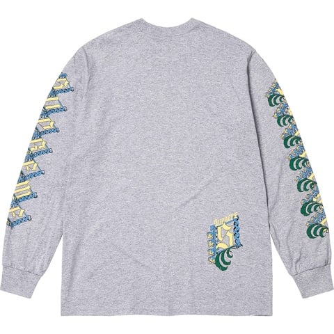 Supreme Strawberries L/S Tee - Heather Grey