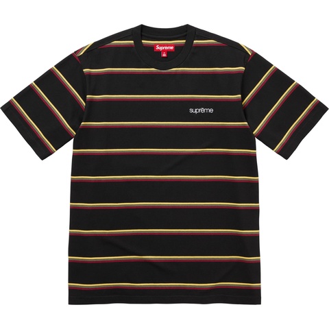 Supreme Stripe S/S Top - Black