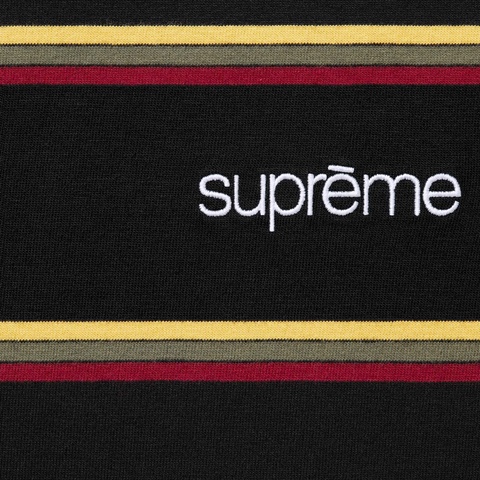 Supreme Stripe S/S Top - Black