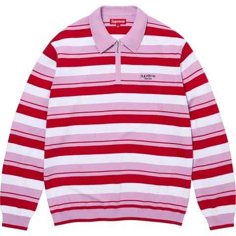 Stripe Zip L/S Polo - fall/winter 2024 - SupremeCommunity