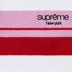 Supreme Stripe Zip L S Polo (FW24) - Light Purple