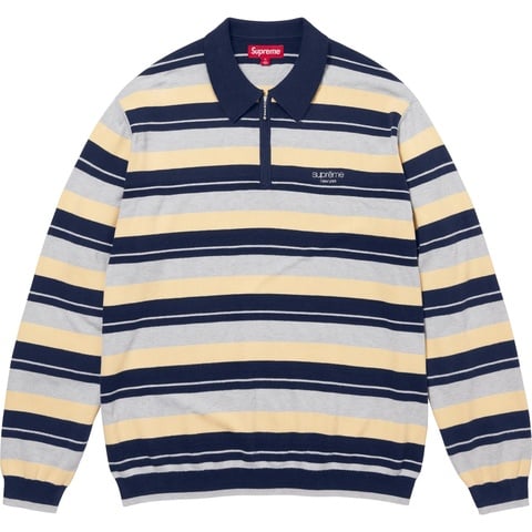 Stripe Zip L/S Polo - fall/winter 2024 - SupremeCommunity