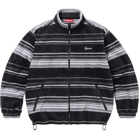 Stripe Zip Up Fleece Jacket - fall/winter 2024 - Supreme