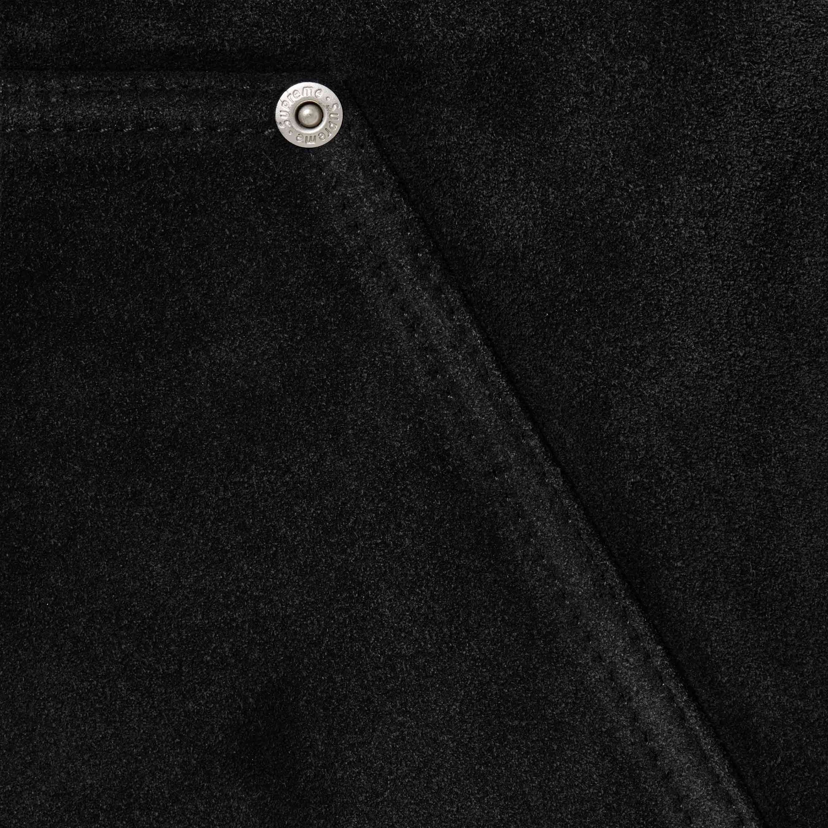 Supreme Suede Double Knee Painter Pant (FW24) - Black - $498