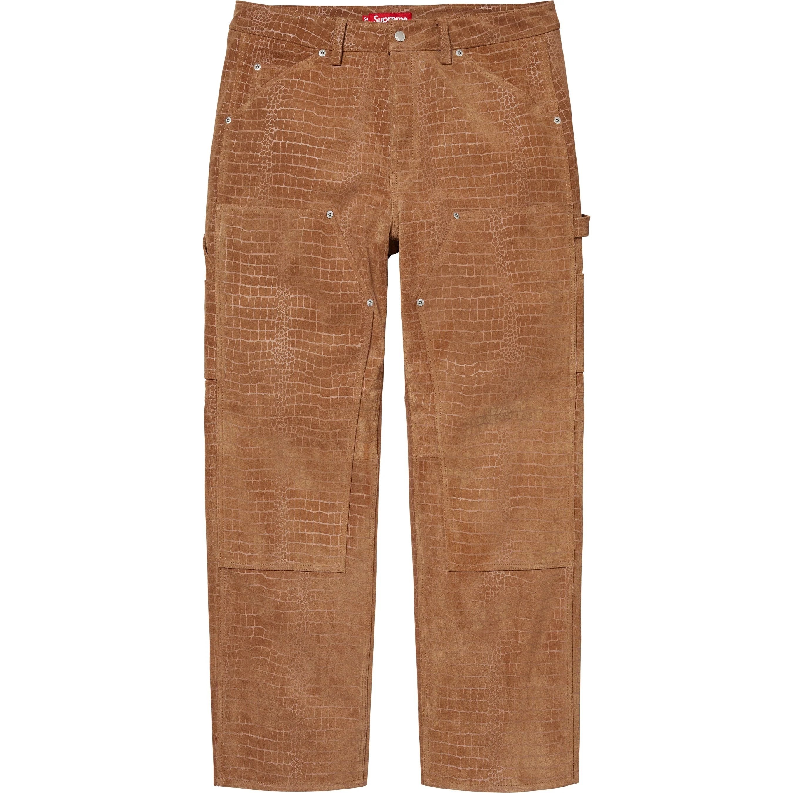 Supreme Suede Double Knee Painter Pant (FW24) - Croc - $498