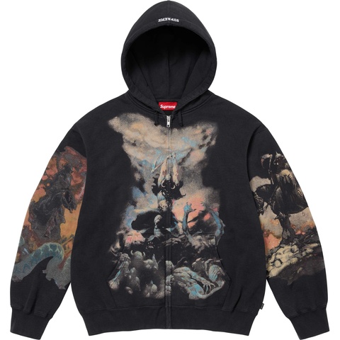 Supreme/Frank Frazetta Zip Up Hooded Sweatshirt - Supreme