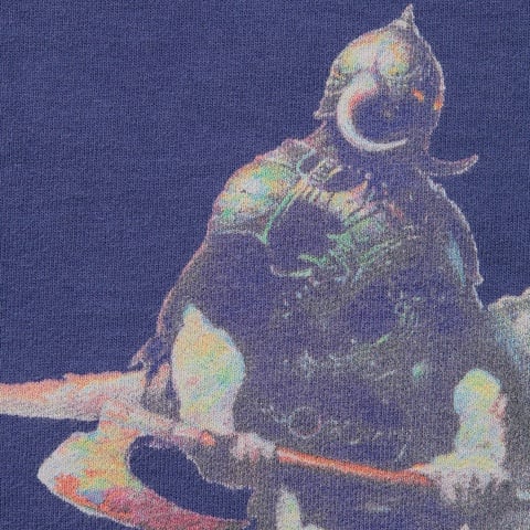 Supreme Supreme/Frank Frazetta Zip Up Hooded Sweatshirt - Washed Navy