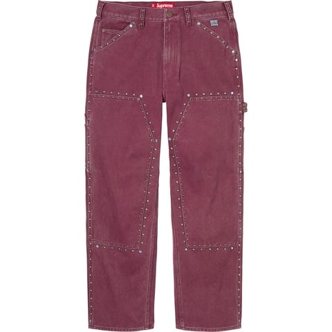Supreme Supreme®/b.b. Simon® Studded Double Knee Painter Pant - Burgundy