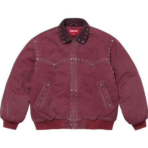 Supreme Supreme®/b.b. Simon Studded Work Jacket - Burgundy