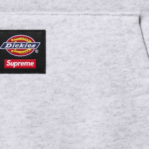 Supreme Supreme®/Dickies® Quilted Lined Zip Up Hooded Sweatshirt - Ash Grey