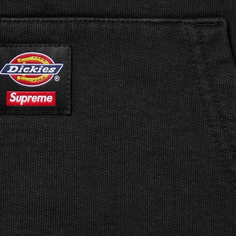 Supreme Supreme®/Dickies® Quilted Lined Zip Up Hooded Sweatshirt - Black