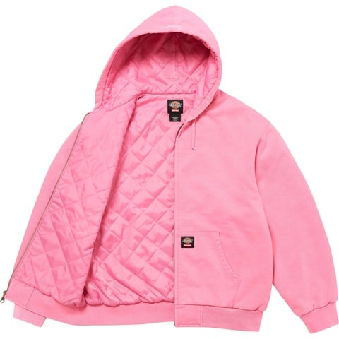 25FW Supreme × Dickies Lined Zip Up S Supreme Dickies Quilted Lined Zip Up Hooded Sweatshirt (FW25