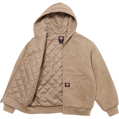 Supreme®/Dickies® Quilted Lined Zip Up Hooded Sweatshirt - Supreme