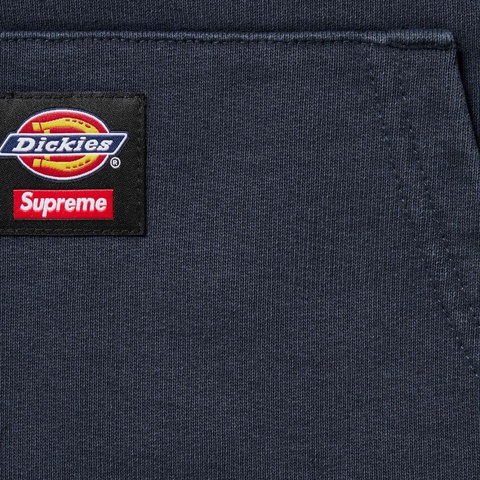 Supreme Supreme®/Dickies® Quilted Lined Zip Up Hooded Sweatshirt - Navy
