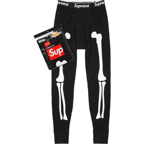 Supreme Supreme®/Hanes® Bones Thermal Pant (1 Pack) - Black