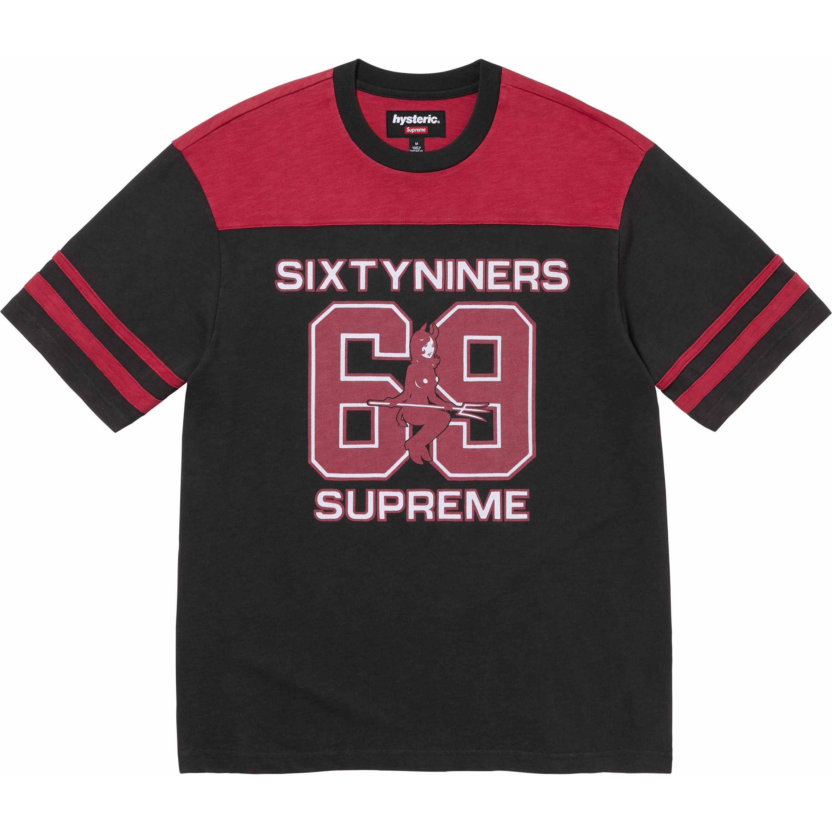 Supreme Supreme HYSTERIC GLAMOUR 69 Football Top (FW24) - Black - $98