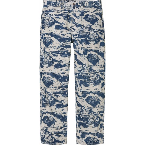 Supreme Supreme®/HYSTERIC GLAMOUR Cars Baggy Jean - Washed Indigo