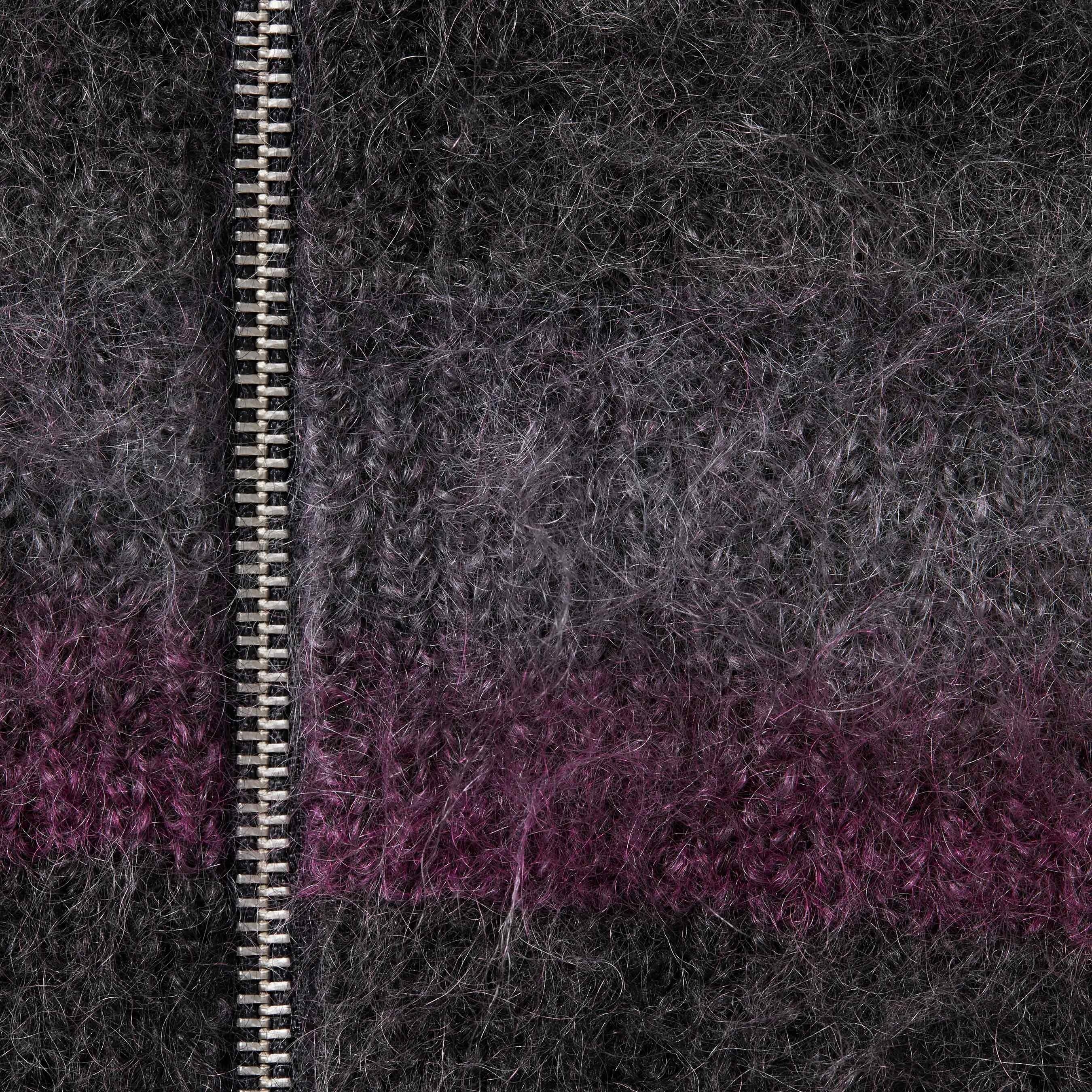 Supreme Supreme HYSTERIC GLAMOUR Mohair Zip Up Hooded Sweater (FW24) - Black - $298