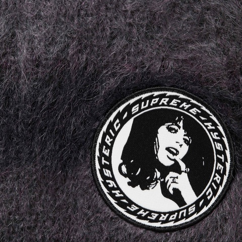 Supreme Supreme®/HYSTERIC GLAMOUR Mohair Zip Up Hooded Sweater - Black