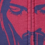 Supreme Supreme HYSTERIC GLAMOUR Thermal Lined Zip Up Hooded Sweatshirt (FW24) - Washed Red