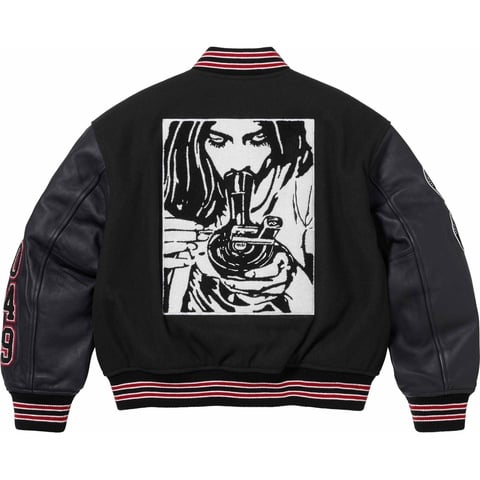Supreme Supreme®/HYSTERIC GLAMOUR Varsity Jacket - Black