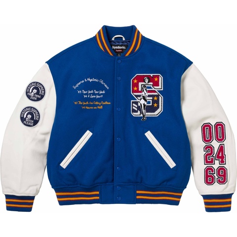 Supreme Supreme®/HYSTERIC GLAMOUR Varsity Jacket - Blue