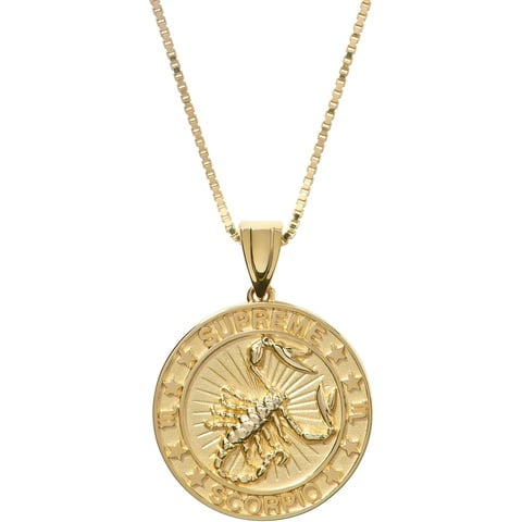 Supreme Supreme®/Jacob&Co 14K Gold Zodiac Pendant - Gold - Scorpio