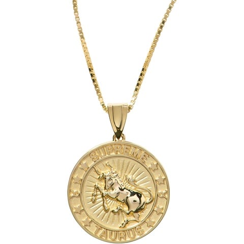 Supreme Supreme®/Jacob&Co 14K Gold Zodiac Pendant - Gold - Taurus