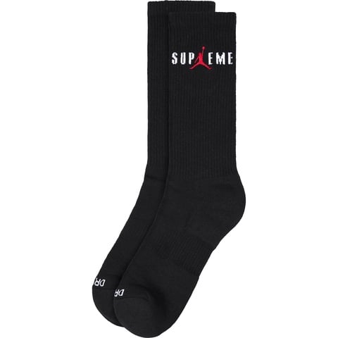 Supreme Supreme®/Jordan® Crew Socks (2 Pack) - Black