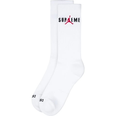 Supreme Supreme®/Jordan® Crew Socks (2 Pack) - White