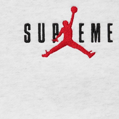 Supreme Supreme®/Jordan® Hooded Sweatshirt - Ash Grey