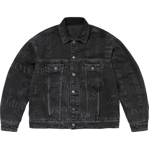 Supreme Supreme®/Martine Rose® Reversible Trucker Jacket - Washed Black