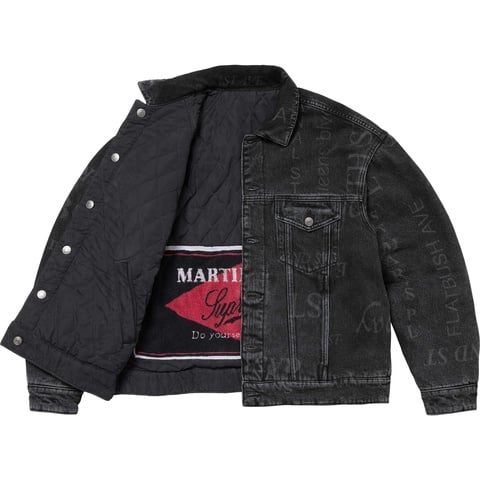 Supreme Supreme®/Martine Rose® Reversible Trucker Jacket - Washed Black