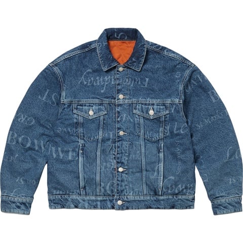 Supreme Supreme®/Martine Rose® Reversible Trucker Jacket - Washed Blue