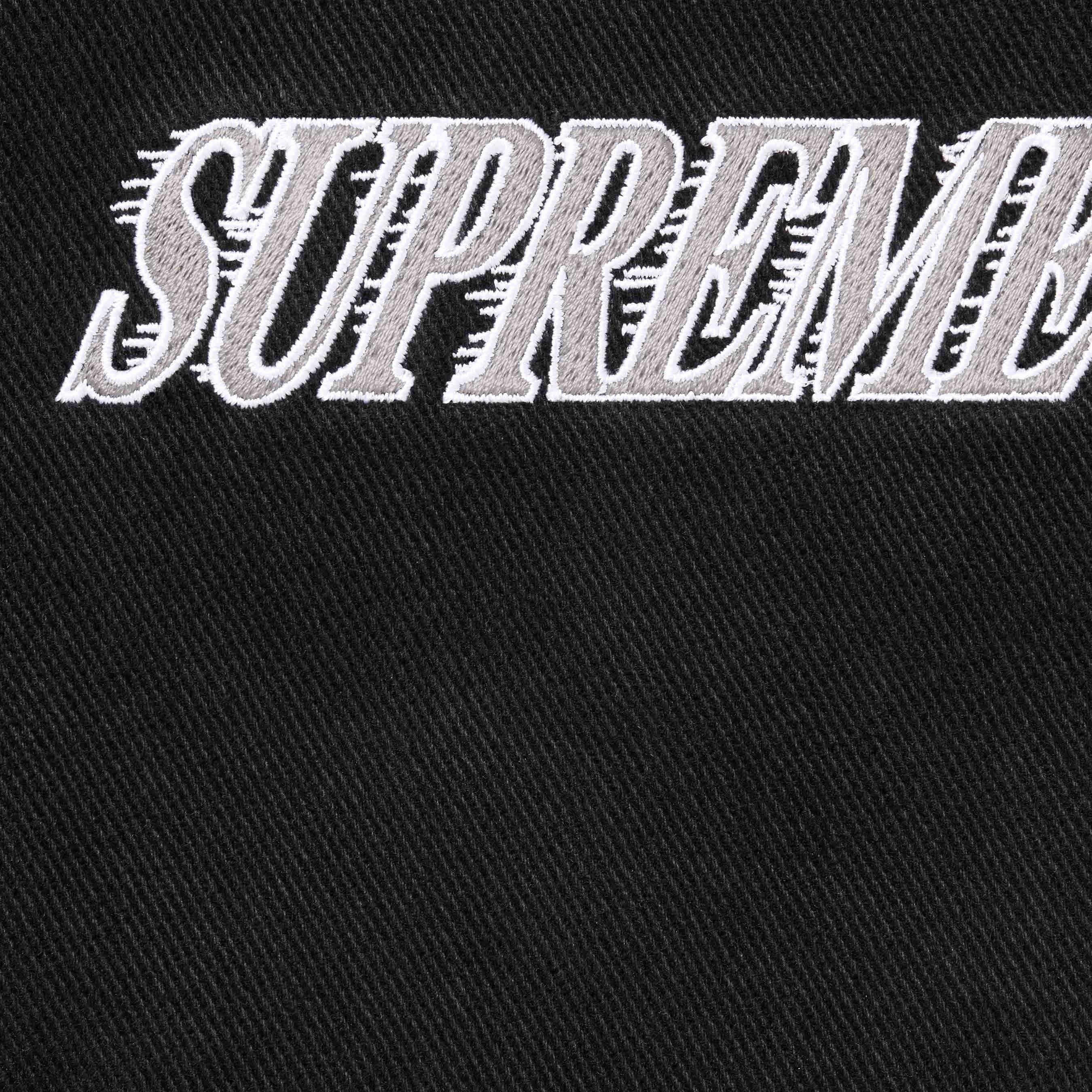 Supreme Supreme Mitchell & Ness Twill Stadium Jacket (FW24) - Black - $348