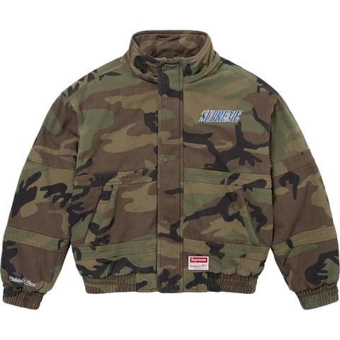 Supreme Supreme®/Mitchell & Ness® Twill Stadium Jacket - Woodland Camo