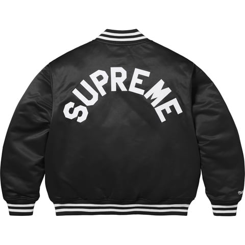 Supreme®/Mitchell & Ness Satin Varsity Jacket - Supreme