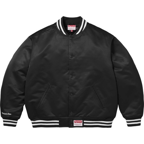 Supreme®/Mitchell & Ness Satin Varsity Jacket - Supreme