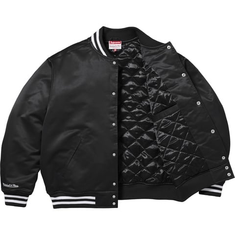 Supreme®/Mitchell & Ness Satin Varsity Jacket - Supreme
